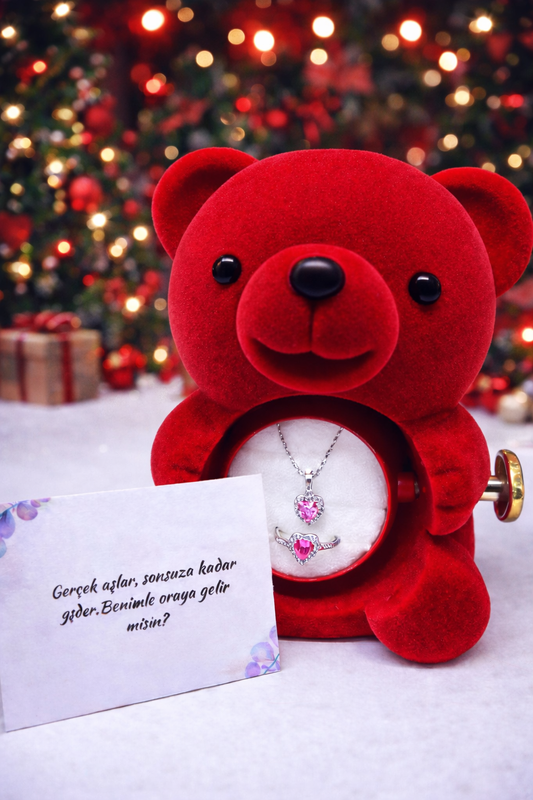 Sevimli Güllü Ayıcık - Aşk Seti